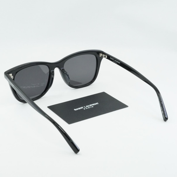 NEW SAINT LAURENT SL587/K 001 BLACK SUNGLASSES - Picture 4 of 5